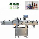 Vertikali nerūdijančio plieno buteliukų ženklinimo mašina, automatinė medienos pakavimo etikečių klijavimo mašina