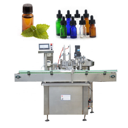 Parduodamas karšto gamintojo gamyklinis automatinis 30 ml buteliukų CBD tepalo pildymo aparatas