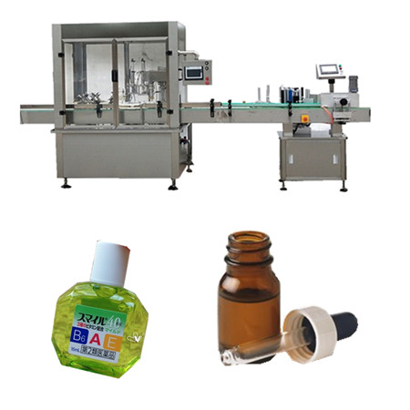 Automatinis lašintuvų buteliukų eterinio aliejaus, cbd aliejaus ir skysčių užpildymo aparatas
