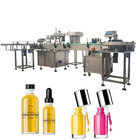 Didelio greičio visiškai automatinis eterinių aliejų mažų kvepalų kosmetikos buteliukų pildymo aparatas Šanchajaus gamykla