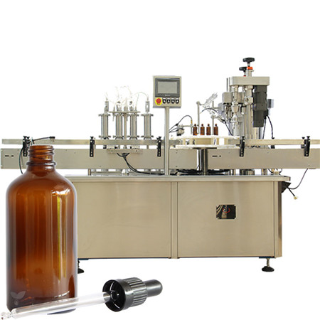 Elektrinis 5-30ml lašelių aliejaus buteliuko skystų cheminių medžiagų užpildymo aparatas